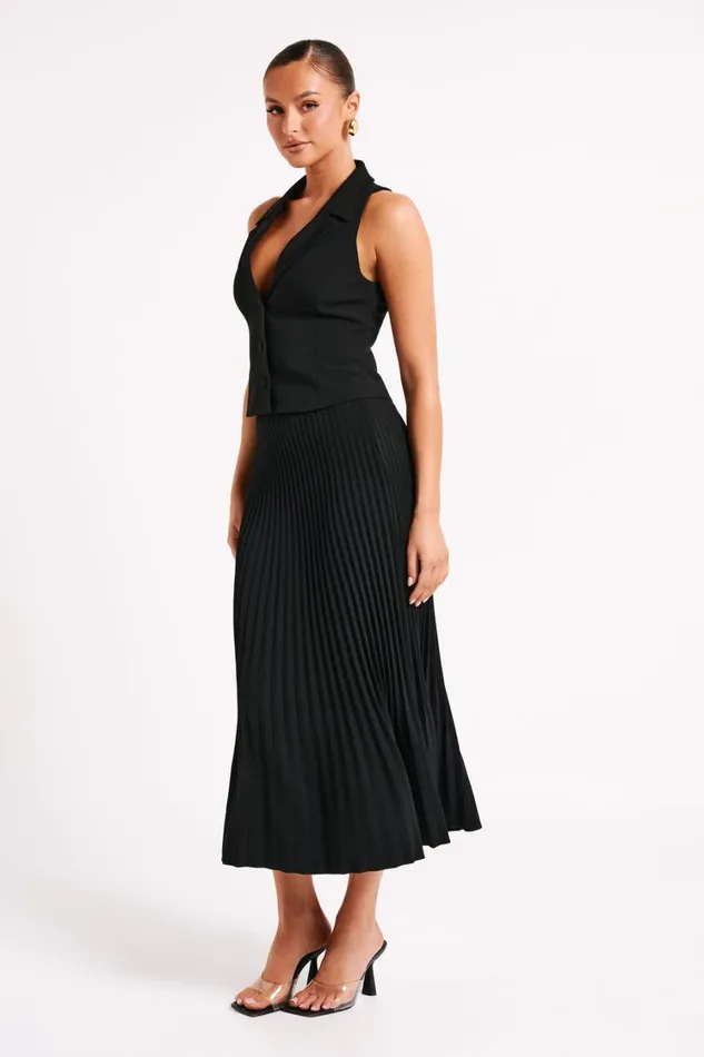 Women Meshki Tops Mura Suiting Vest 8211 Black