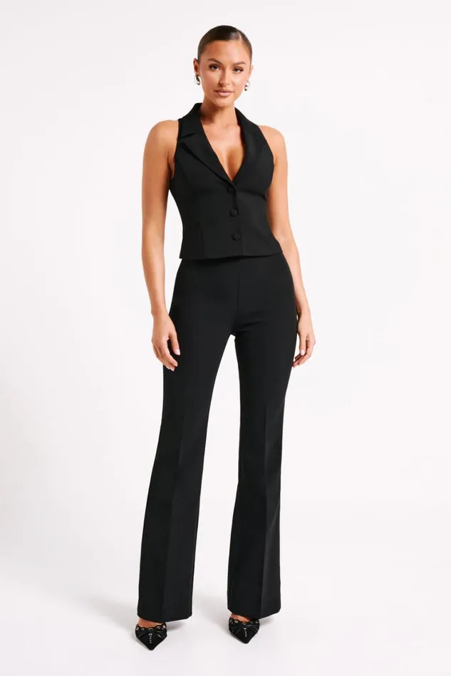 Women Meshki Tops Mura Suiting Vest 8211 Black