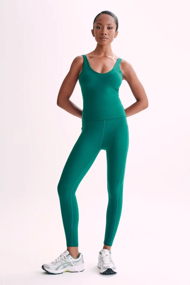 Women Meshki Tops Nadine Yoga Top 8211 Green