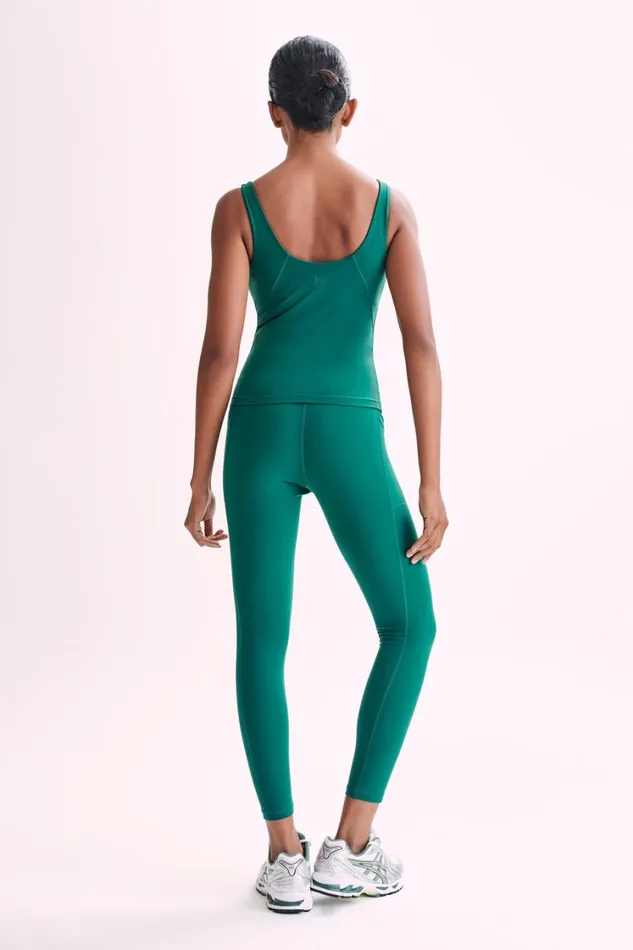 Women Meshki Tops Nadine Yoga Top 8211 Green