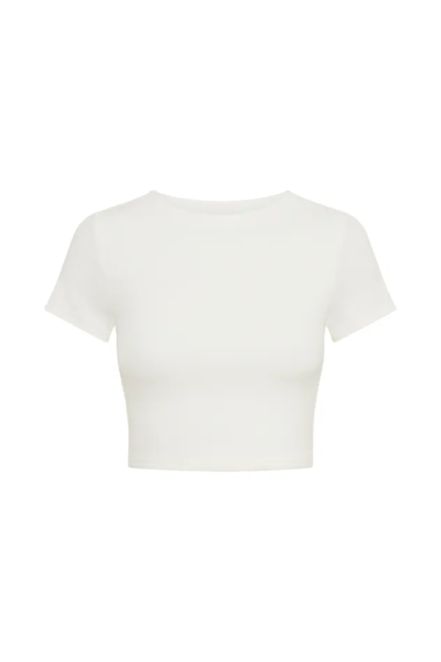 Women Meshki Tops Nicole Modal TShirt 8211 White