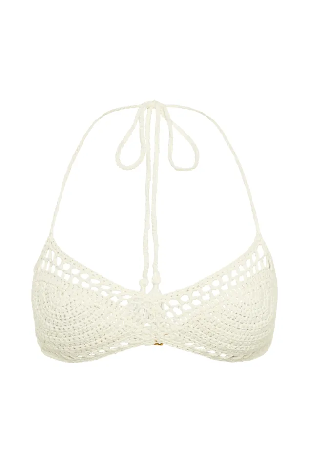 Women Meshki Tops Paris Crochet Bralette 8211 Ivory