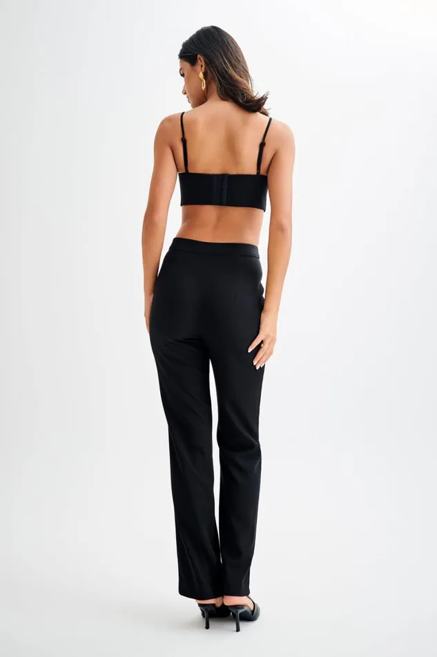 Women Meshki Tops Perry Suiting Crop Top 8211 Black