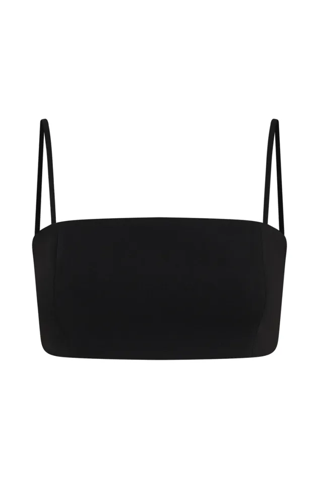Women Meshki Tops Perry Suiting Crop Top 8211 Black