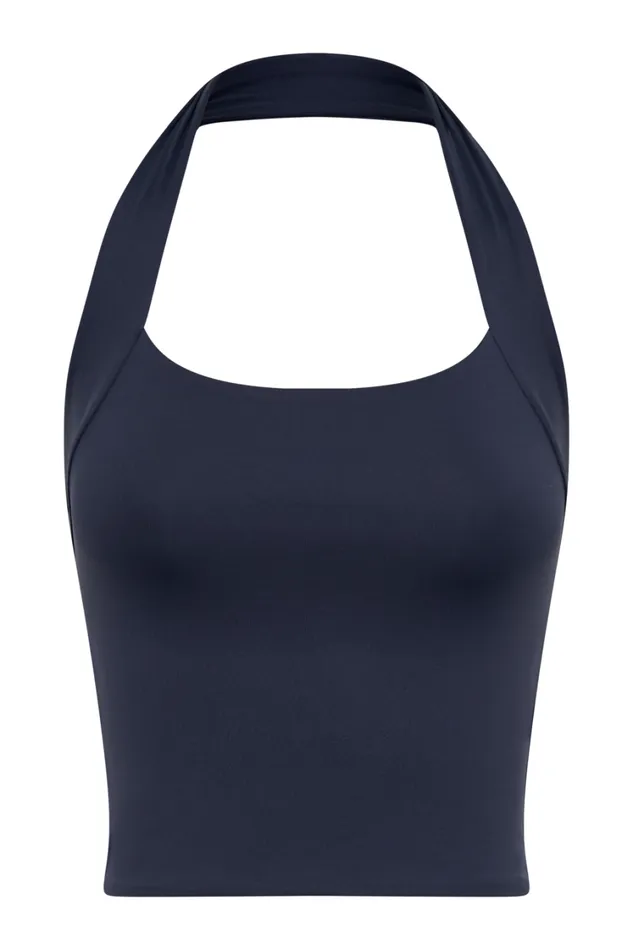 Women Meshki Tops Renee Halter Top 8211 Navy