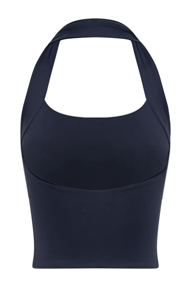 Women Meshki Tops Renee Halter Top 8211 Navy