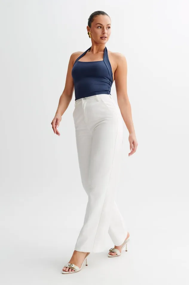 Women Meshki Tops Renee Halter Top 8211 Navy
