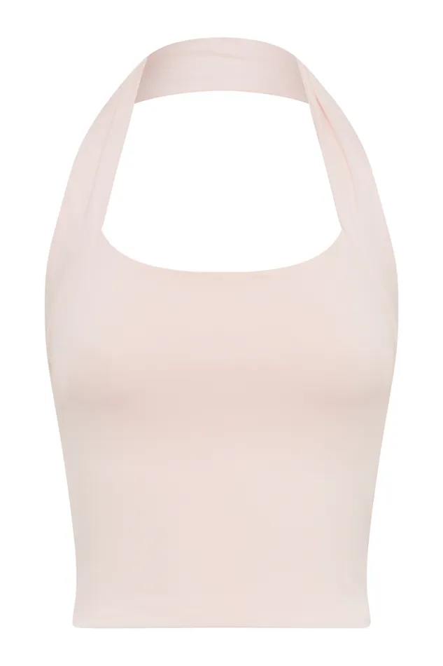 Women Meshki Tops Renee Halter Top 8211 Pale Pink
