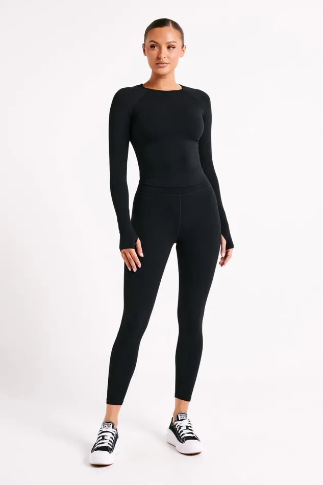 Women Meshki Tops Venus Long Sleeve Top 8211 Black Women Meshki Tops Venus Long Sleeve Top 8211 Black