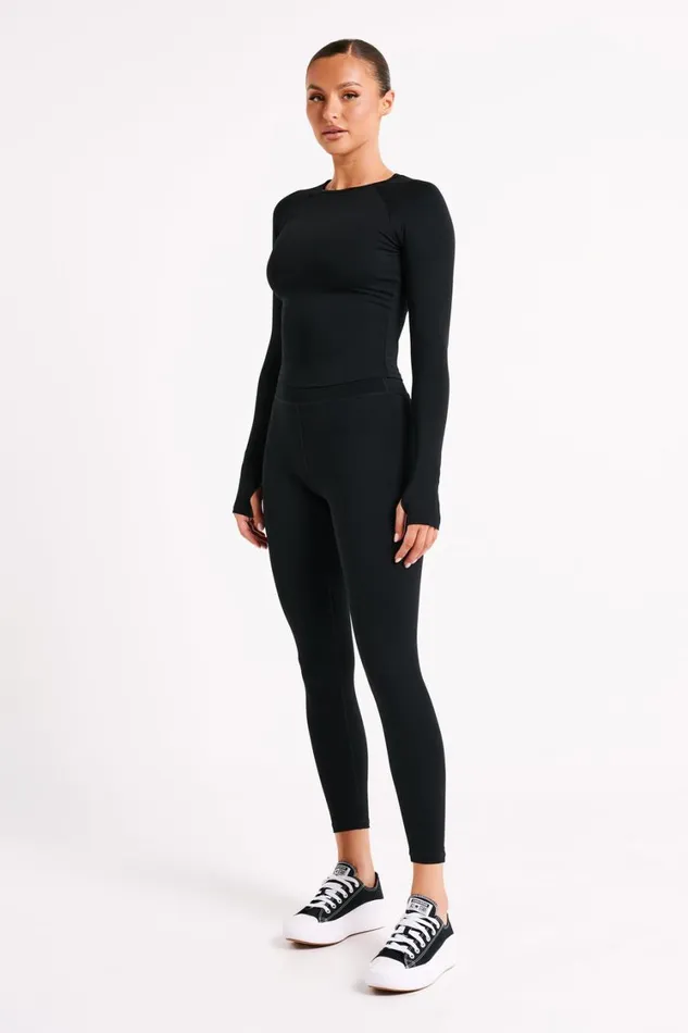 Women Meshki Tops Venus Long Sleeve Top 8211 Black Women Meshki Tops Venus Long Sleeve Top 8211 Black