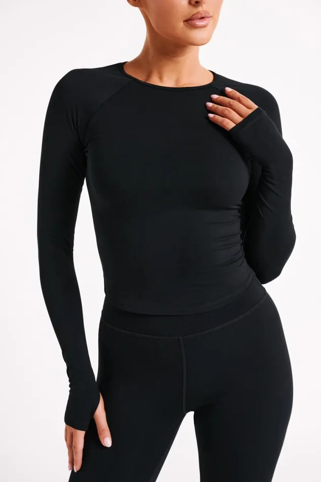 Women Meshki Tops Venus Long Sleeve Top 8211 Black Women Meshki Tops Venus Long Sleeve Top 8211 Black