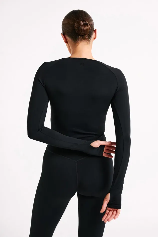 Women Meshki Tops Venus Long Sleeve Top 8211 Black Women Meshki Tops Venus Long Sleeve Top 8211 Black