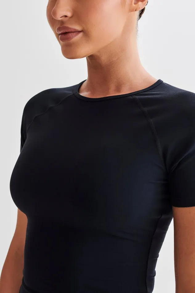 Women Meshki Tops Venus Short Sleeve Top 8211 Black