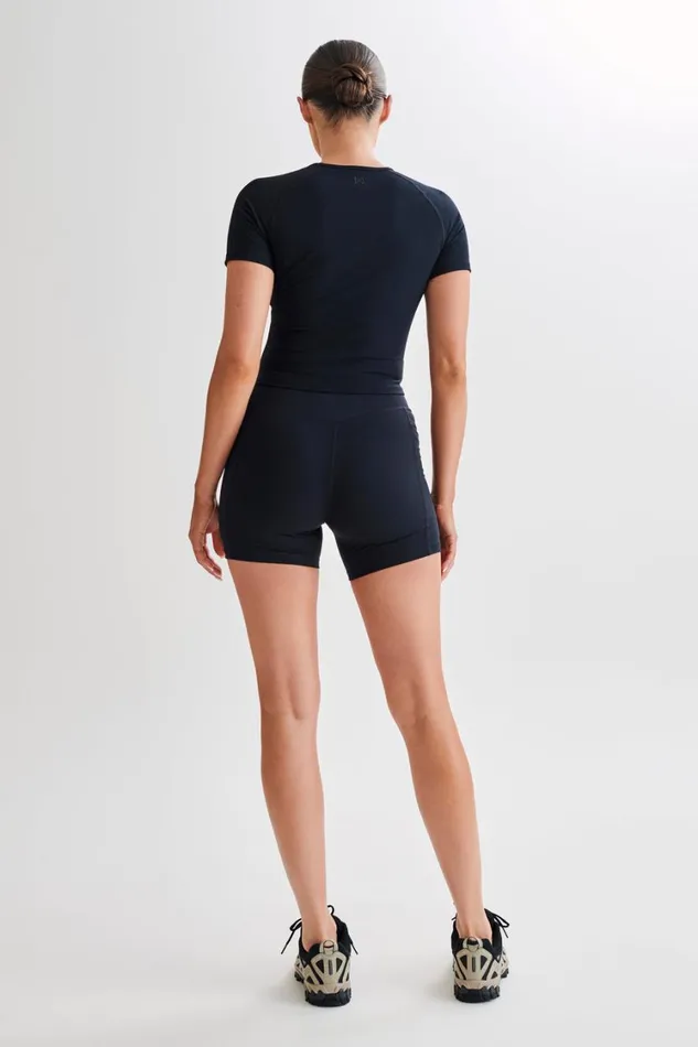 Women Meshki Tops Venus Short Sleeve Top 8211 Black