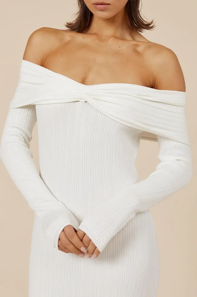 Women Midi Dresses Runaway The Label AIRILIE MIDI DRESS White