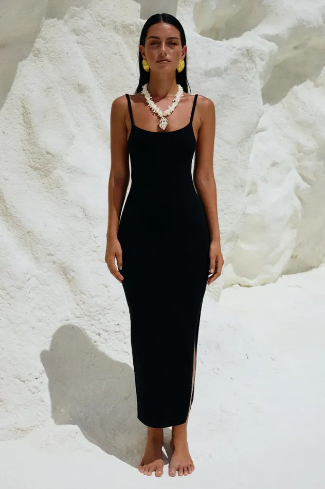 Women Midi Dresses Runaway The Label AKARI MIDI DRESS Black