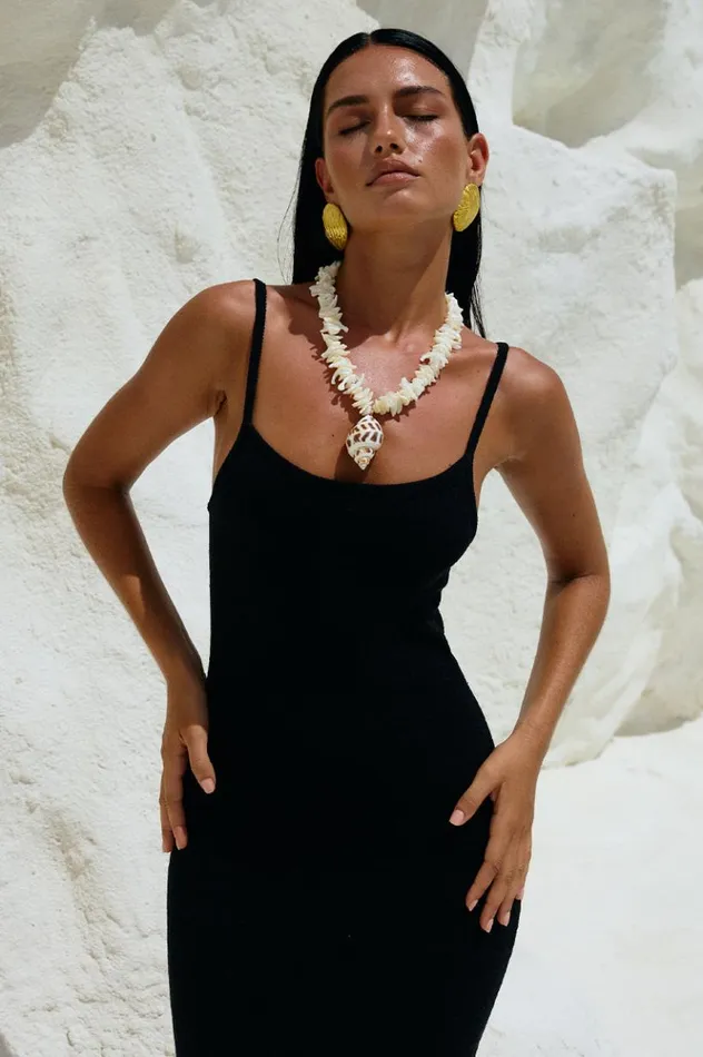 Women Midi Dresses Runaway The Label AKARI MIDI DRESS Black