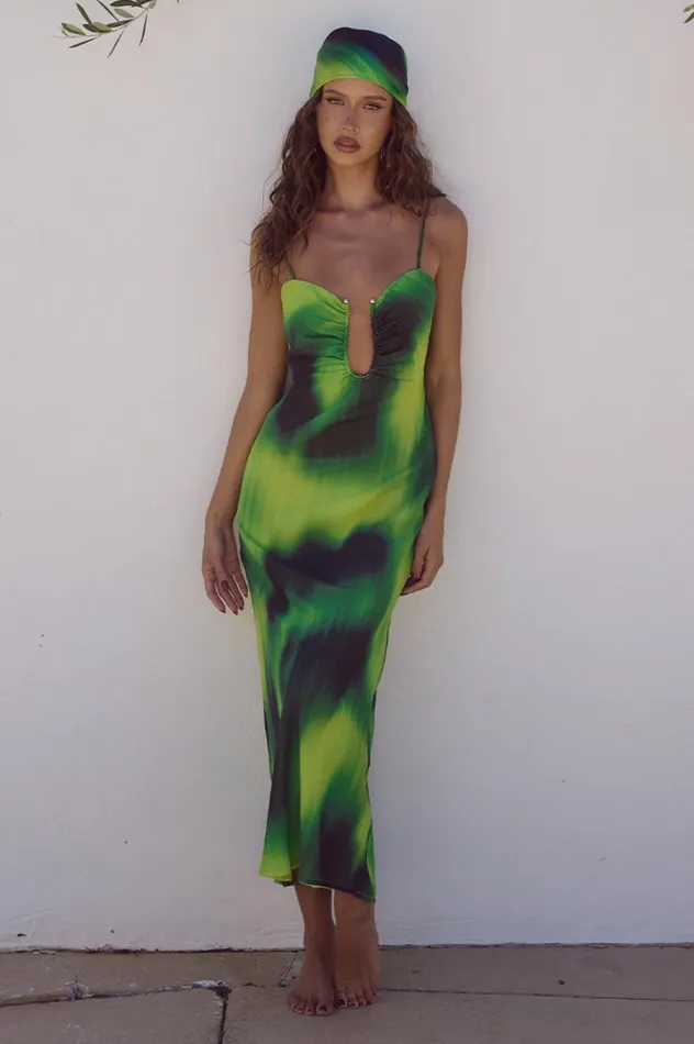 Women Midi Dresses Runaway The Label ASTORA MIDI DRESS Lotus Print