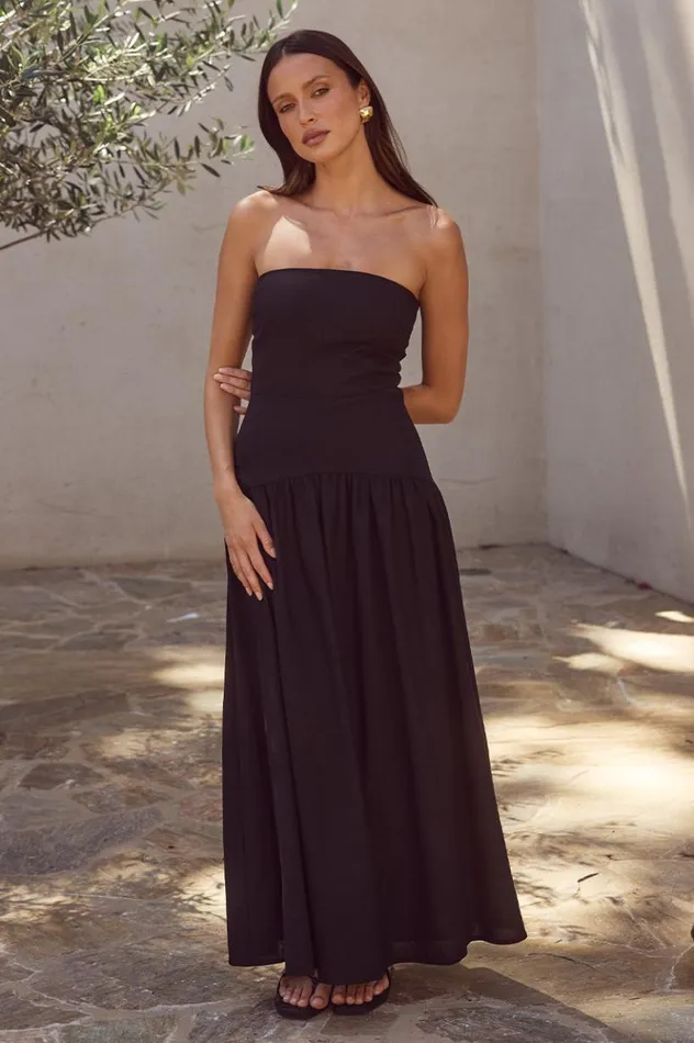 Women Midi Dresses Runaway The Label DANICA MIDI DRESS Black