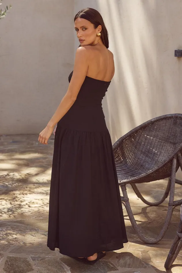 Women Midi Dresses Runaway The Label DANICA MIDI DRESS Black