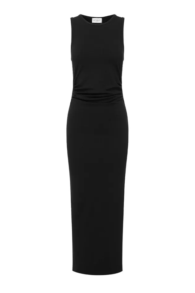 Women Midi Dresses Runaway The Label DIYA MIDI DRESS Black
