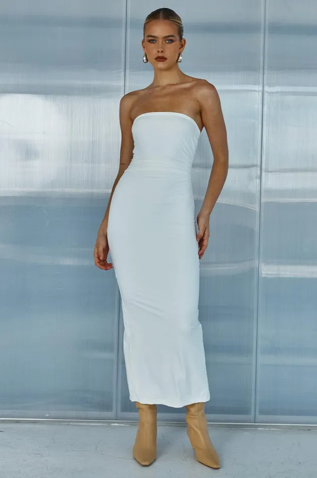 Women Midi Dresses Runaway The Label EDDIE MIDI DRESS White
