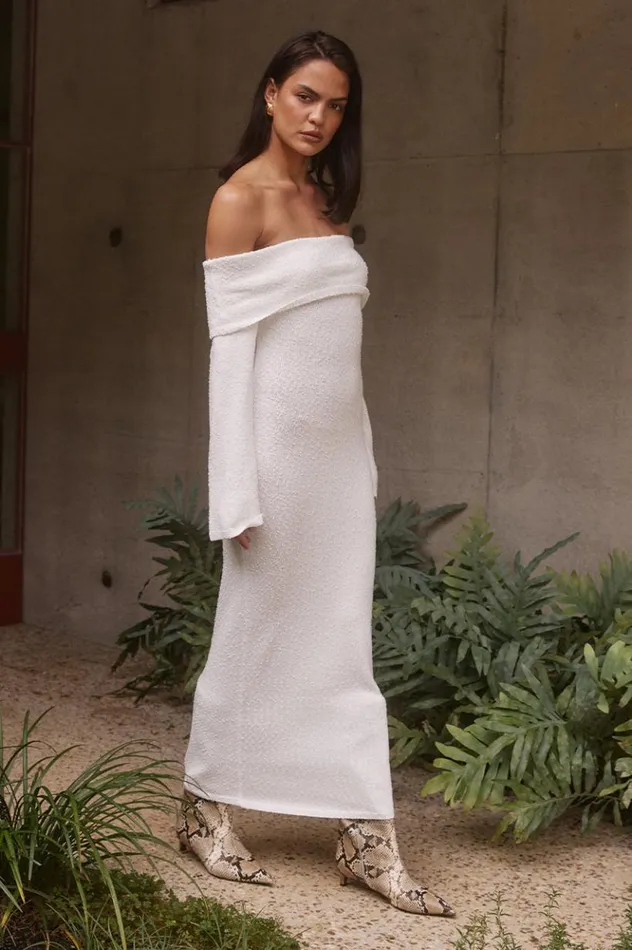 Women Midi Dresses Runaway The Label ESTIE MIDI DRESS White