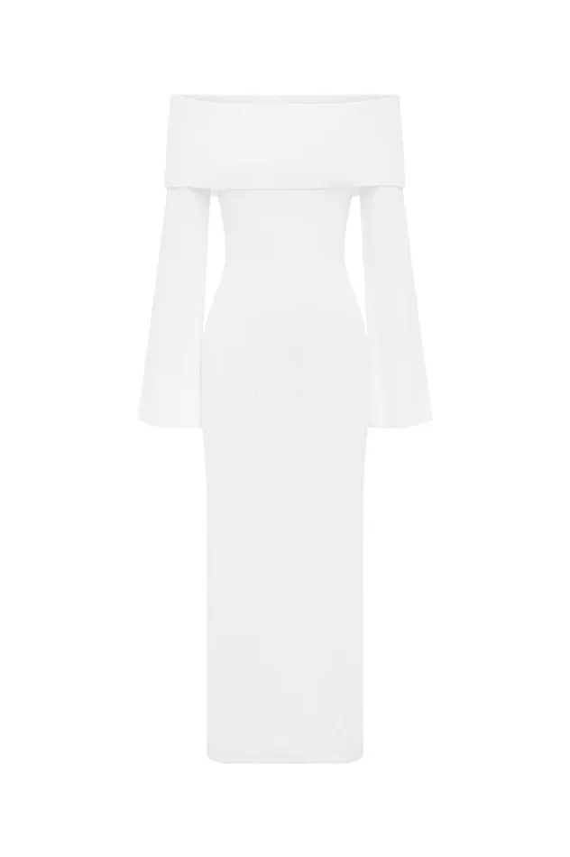 Women Midi Dresses Runaway The Label ESTIE MIDI DRESS White