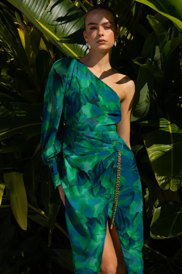 Women Midi Dresses Runaway The Label KANA MIDI DRESS Calista Green