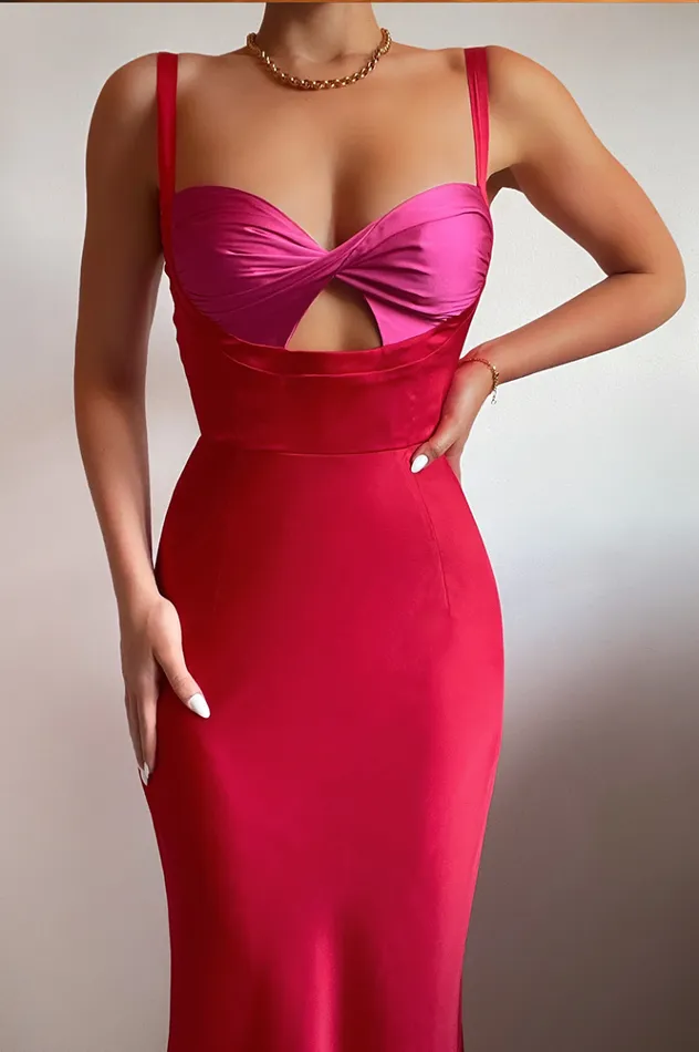 Women Midi Dresses Runaway The Label Kelsi Midi Dress Red