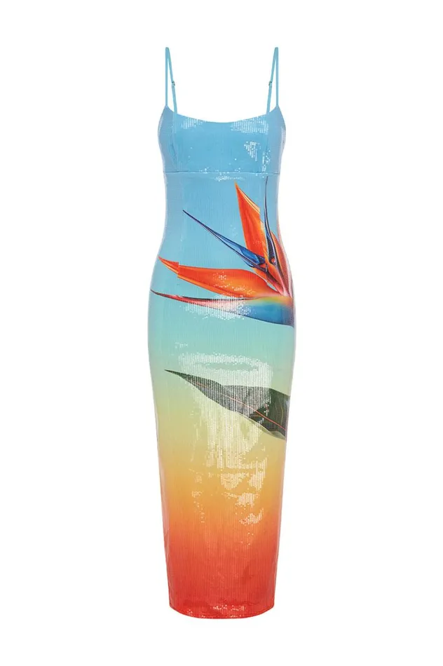 Women Midi Dresses Runaway The Label KYRA MIDI DRESS Paradise Ombre