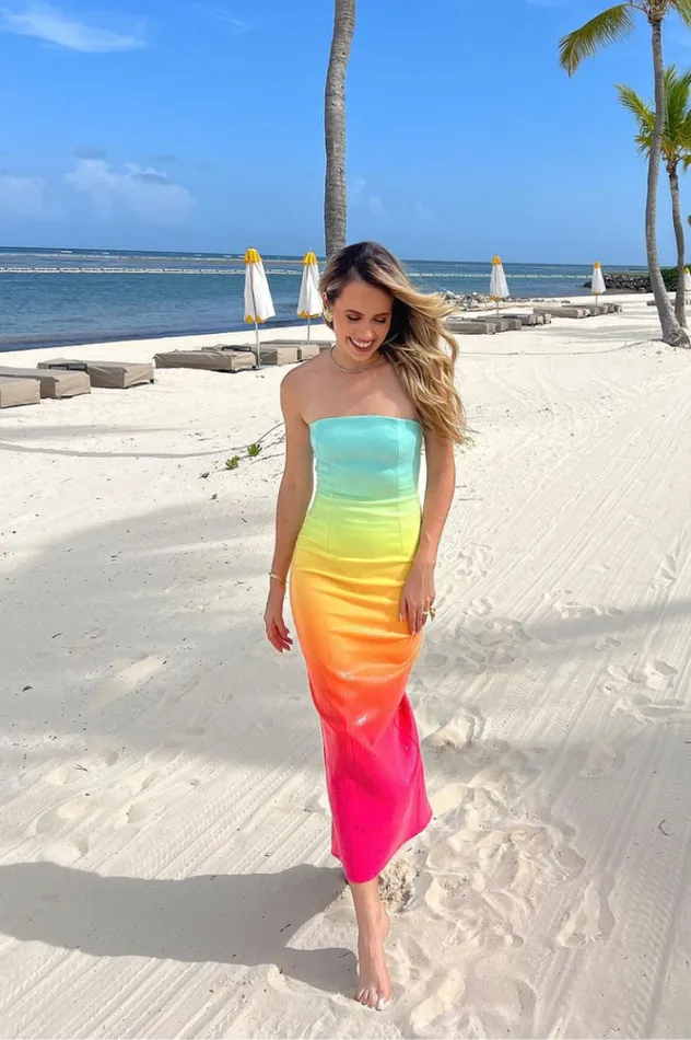 Women Midi Dresses Runaway The Label MALIBU MIDI DRESS Multi