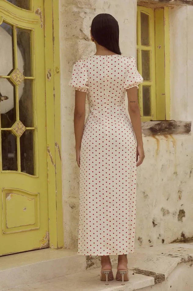 Women Midi Dresses Runaway The Label SARELA MIDI DRESS Whitered