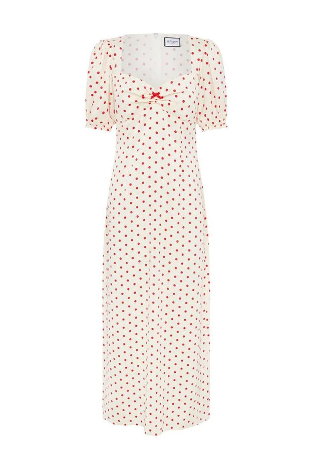 Women Midi Dresses Runaway The Label SARELA MIDI DRESS Whitered