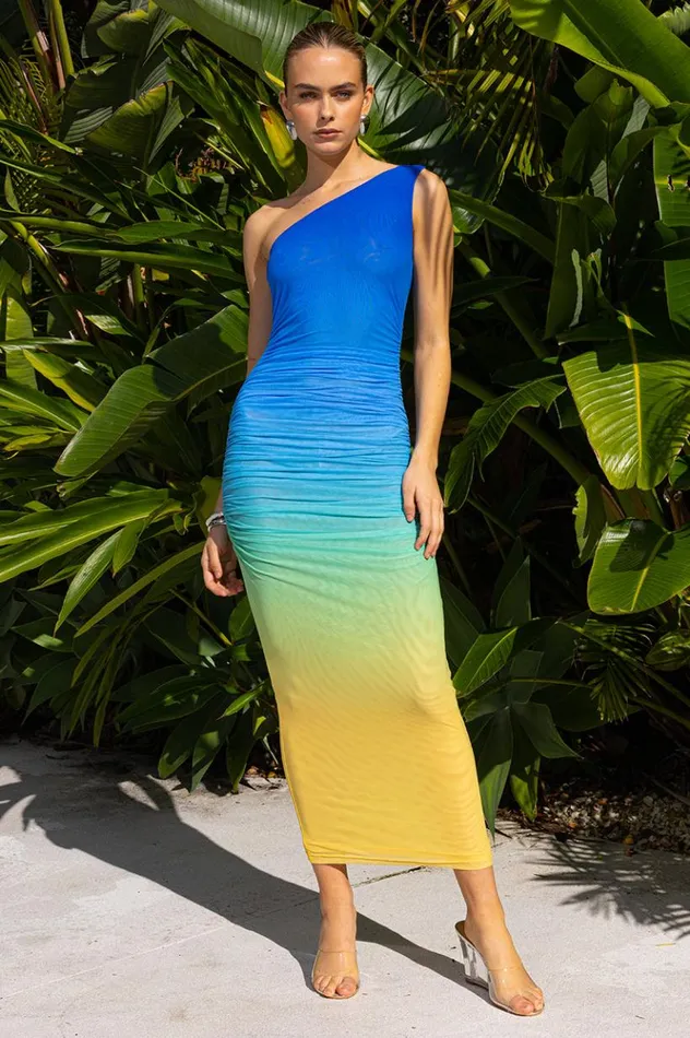 Women Midi Dresses Runaway The Label SONNY MIDI DRESS Parakeet