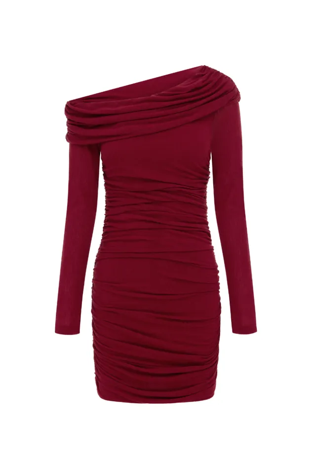 Women Mini Dresses Runaway The Label CANDOR MINI DRESS Cherry