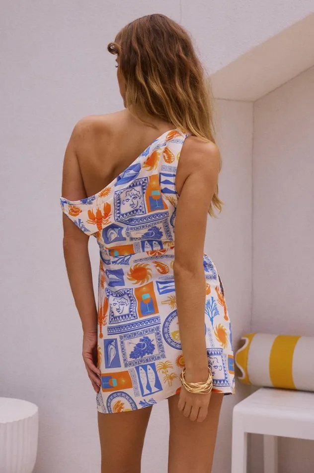 Women Mini Dresses Runaway The Label CATERINA MINI DRESS Caterina Print