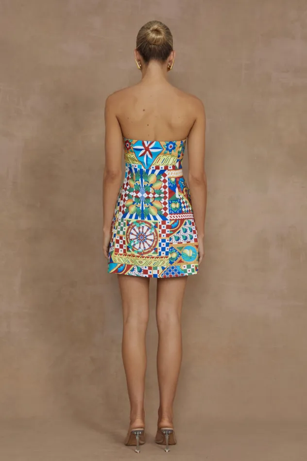 Women Mini Dresses Runaway The Label CLEMENTINE MINI DRESS Phaedra Print