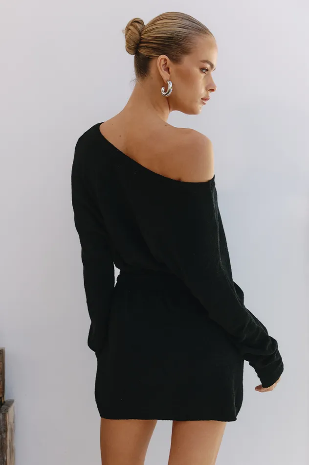 Women Mini Dresses Runaway The Label FLORIDA MINI DRESS Black