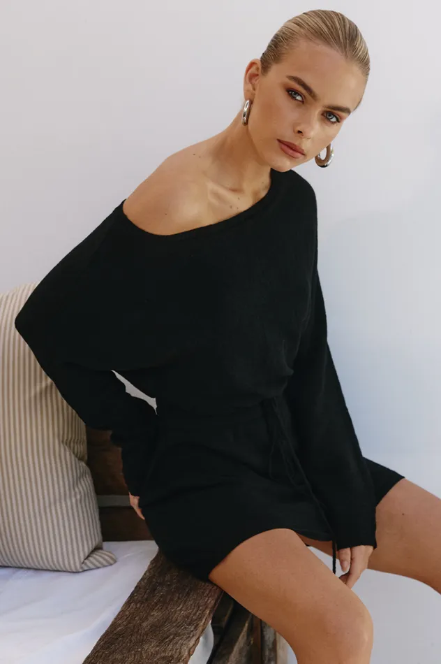 Women Mini Dresses Runaway The Label FLORIDA MINI DRESS Black