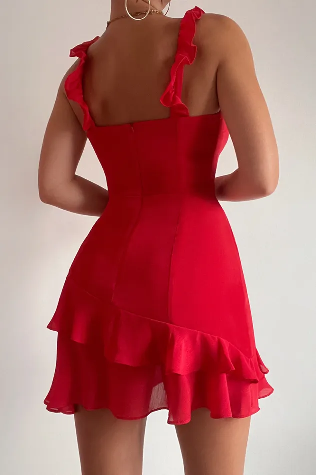 Women Mini Dresses Runaway The Label MINCIA MINI DRESS Red Women Mini Dresses Runaway The Label MINCIA MINI DRESS Red