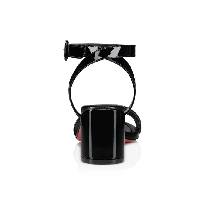 Women Miss Sabina 55 Mm Sandals 8211 Patent Leather 8211 Black Black Christian Louboutin Sandals and Slides