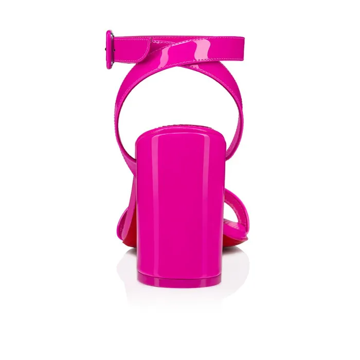 Women Miss Sabina 85 Mm Sandals 8211 Patent Leather 8211 Bolerose Pink Christian Louboutin Sandals and Slides