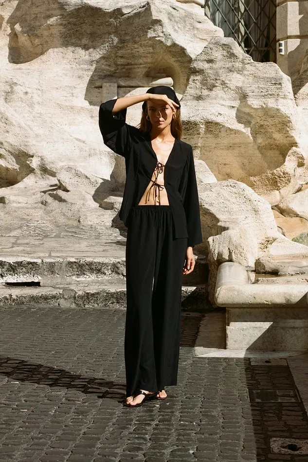 Women Monforte Pant Black Faithfull The Brand Pants Women Monforte Pant Black Faithfull The Brand Pants