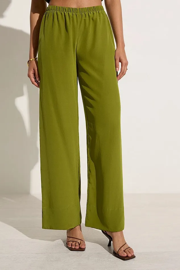 Women Monforte Pant Palm Green 8211 Final Sale Faithfull The Brand Pants Women Monforte Pant Palm Green 8211 Final Sale Faithfull The Brand Pants
