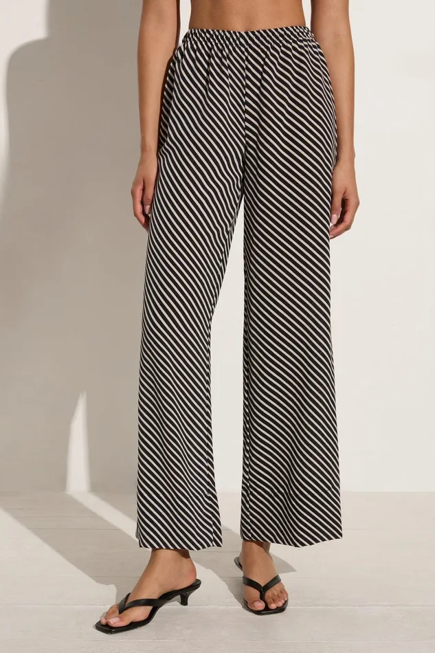 Women Monforte Pant Toscano Stripe Black Faithfull The Brand Pants Women Monforte Pant Toscano Stripe Black Faithfull The Brand Pants