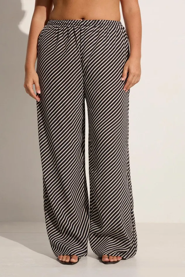 Women Monforte Pant Toscano Stripe Black Faithfull The Brand Pants Women Monforte Pant Toscano Stripe Black Faithfull The Brand Pants