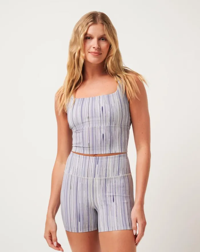 Women MOVEKNIT RESILIENCE TANK Indigo Multi TravisMathew Shirts and Tops