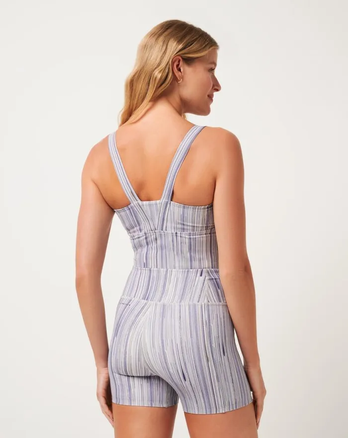 Women MOVEKNIT RESILIENCE TANK Indigo Multi TravisMathew Shirts and Tops
