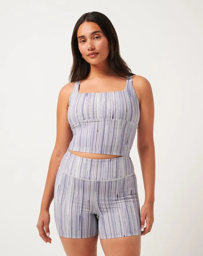 Women MOVEKNIT RESILIENCE TANK Indigo Multi TravisMathew Shirts and Tops